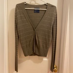Striped American Eagle Outfitters Cardigan with Extra Long Sleeves Size S